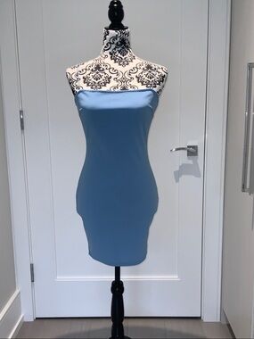 Nameless Spaghetti Strap Mini Dress in Sky Blue